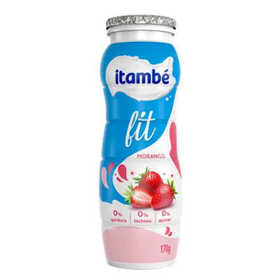 Iogurte Itambe Fit Zero Morango 170g