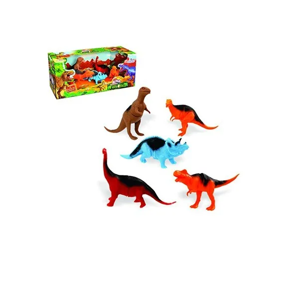 Conjunto de Dinossauros Filhotes 05 Pecas 35cm Ref.837