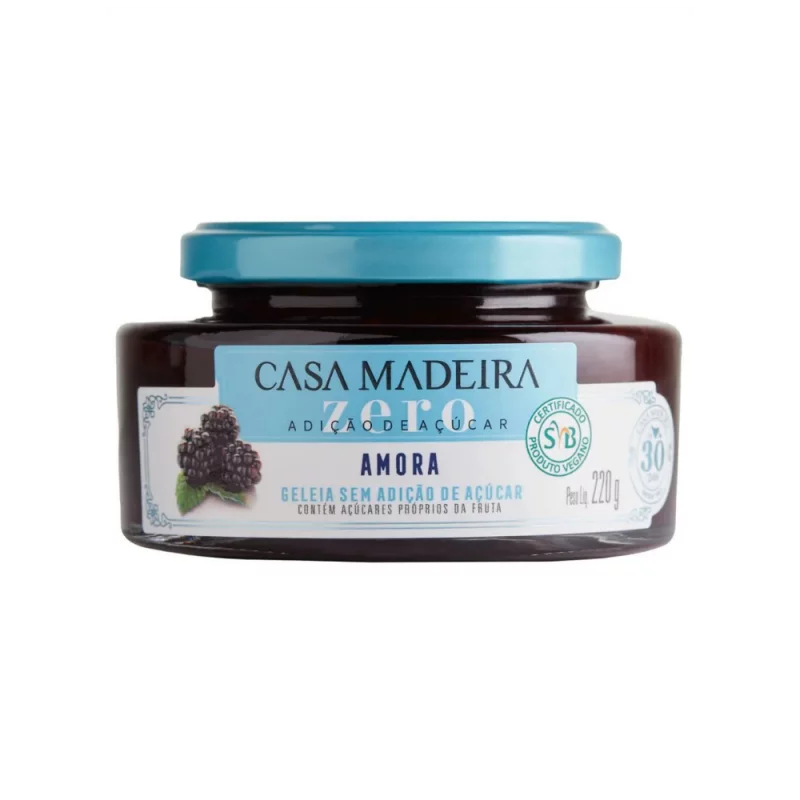 Geleia Casa Madeira Zero Amora 240g