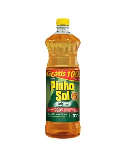 Desinfetante Pinho Sol Tradicional Leve 1l Pague 900ml