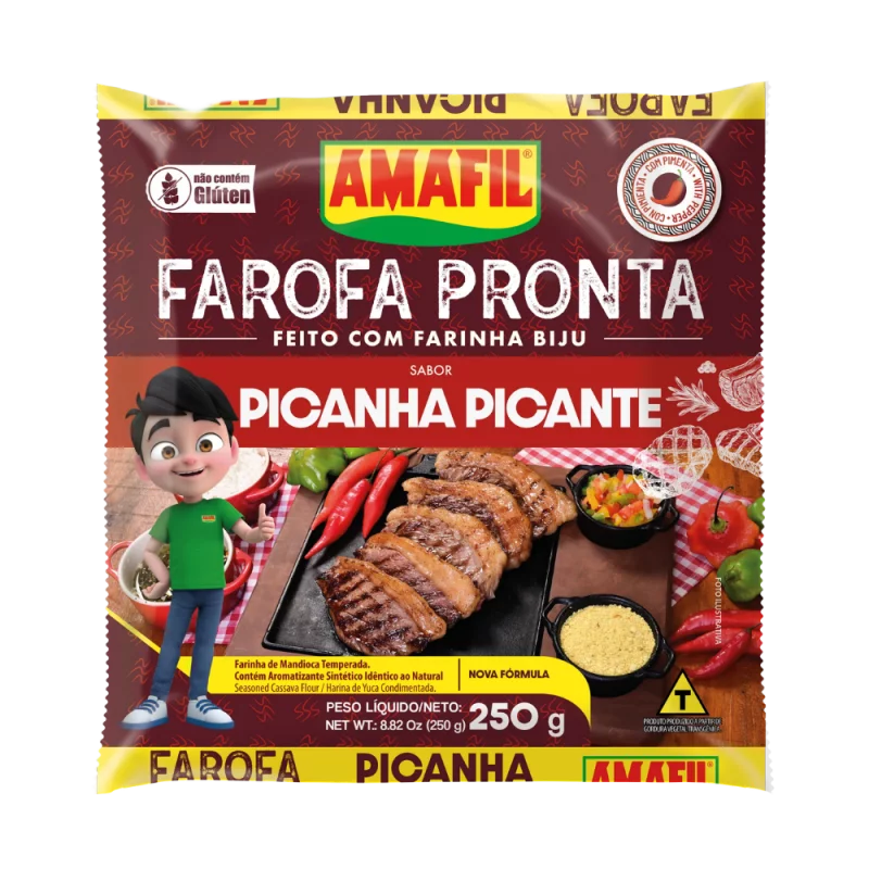 Farofa de Mandioca Amafil Picanha 250g