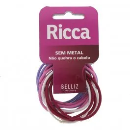 Elastico para Cabelo Basics Colors com 12un Ref:891