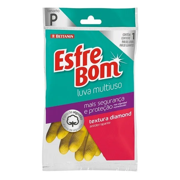 Luva Bettanin Esfrebom Multiuso Latex P Un