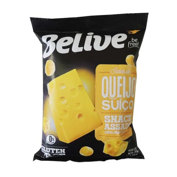 Salgadinho Multigraos Belive Sem Gluten Free Queijo Suico 35g