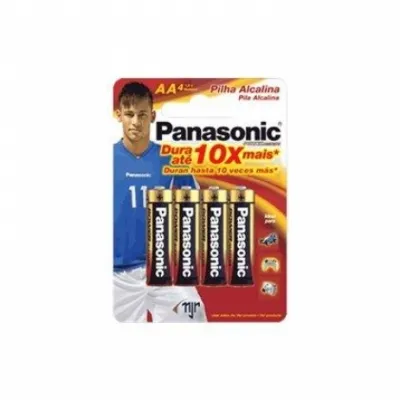 Pilha Panasonic Power Alcaline Aa com 4un Ref.lr6xab/4b
