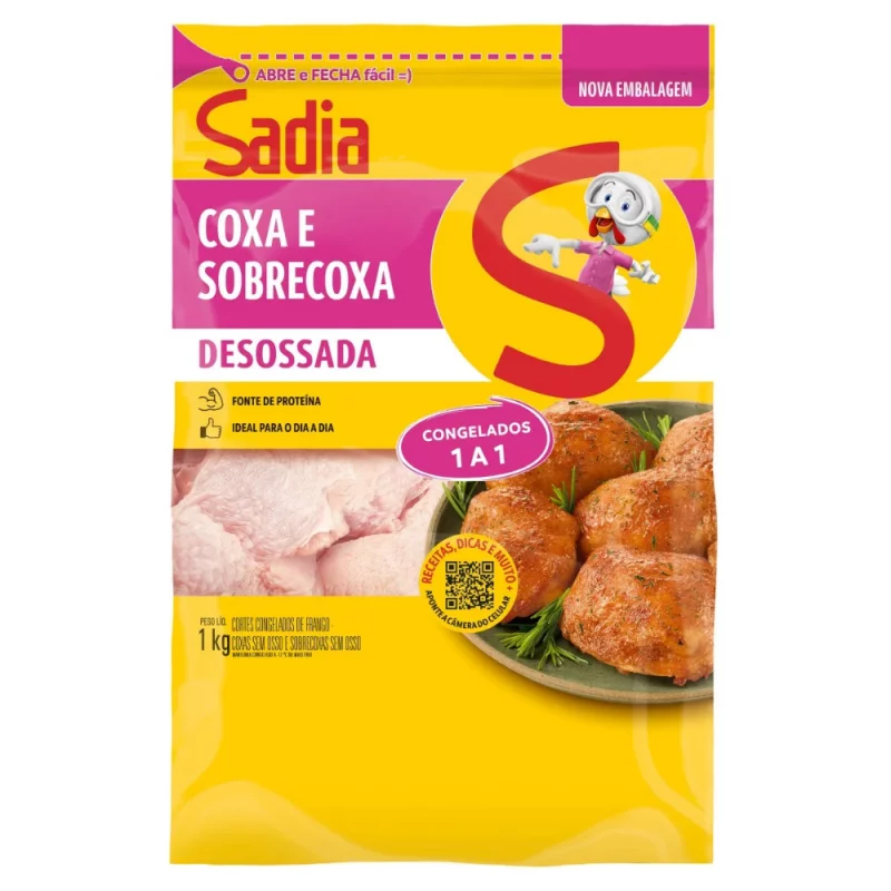 Coxa e Sobrecoxa Sadia Desossado Iqf 1kg
