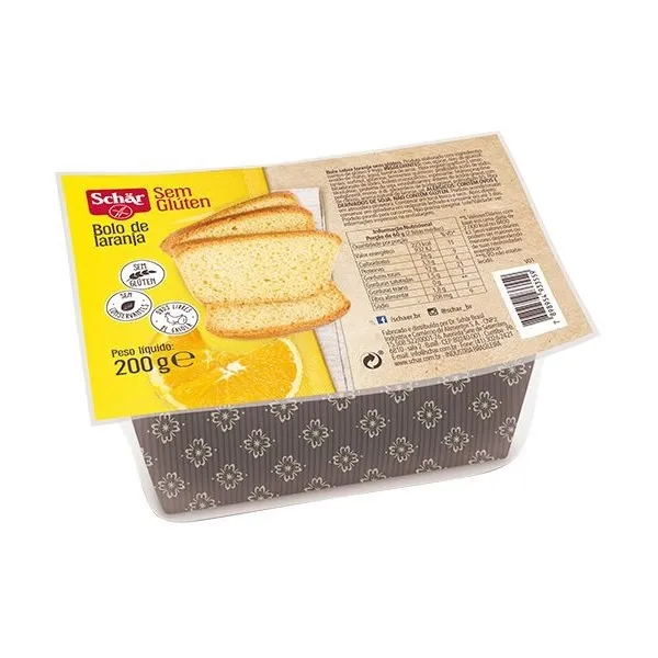 Bolo Schar Laranja Sem Gluten Pote 200g