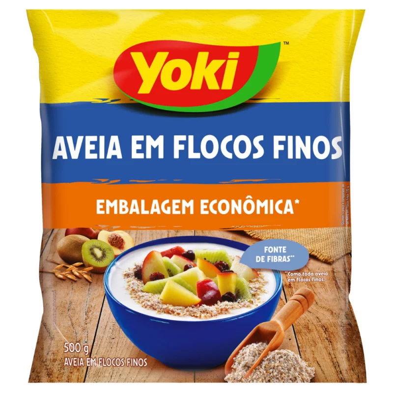Aveia Yoki Flocos Finos 500g