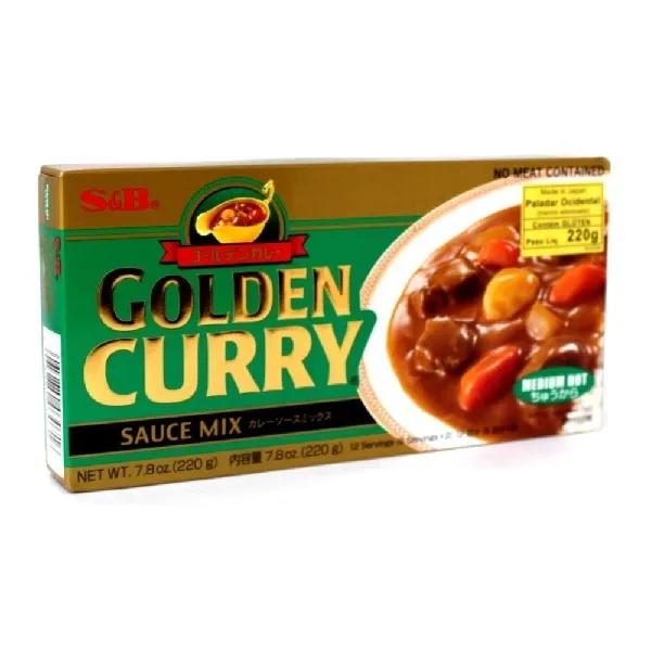 Golden Curry Chukara Japanese Curry Mix Verde Medio 220g