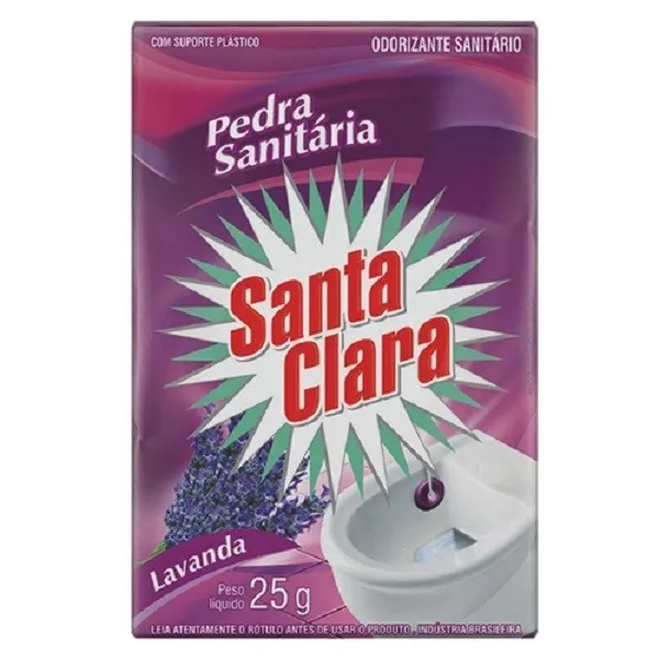 Desinfetante Sanitario Santa Clara Pedra Lavanda 25g