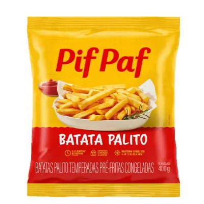 Batata Palito Pif Paf Pre Frita Congelada 400g