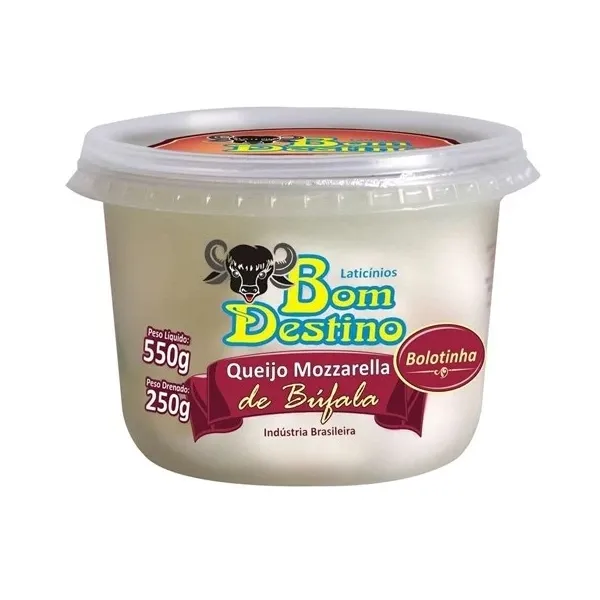 Queijo Bom Destino Bolotinha Pote Mozzarella Bufala 250g