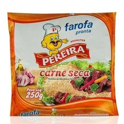 Farofa de Mandioca Pereira Carne Seca 250g