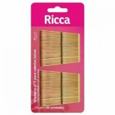 Grampo para Cabelo Loiro Ricca N°5 50un 