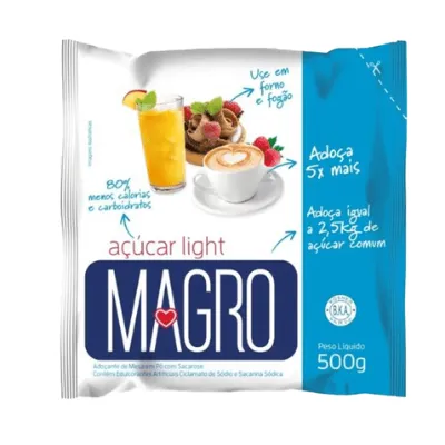 Acucar Refinado Magro Light 500g
