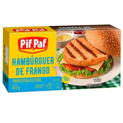 Hamburguer Pif Paf Frango 672g