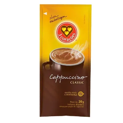 Cappuccino Tres Coracoes Classic Sache 20g