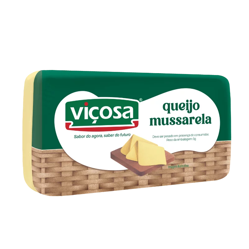Queijo Vicosa Mussarela Lanche Pedaco Kg