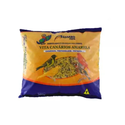 Racao Passaro Forte Canarios Amarela 200g