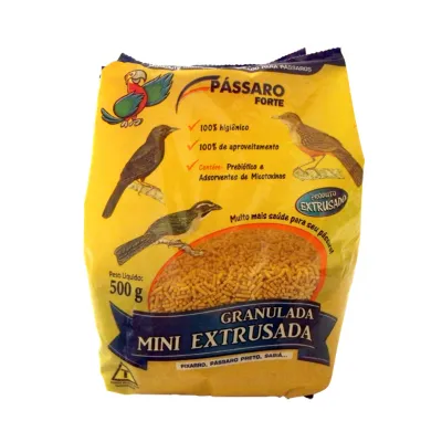 Racao Passaro Forte Granulada Miniextrusada 500g