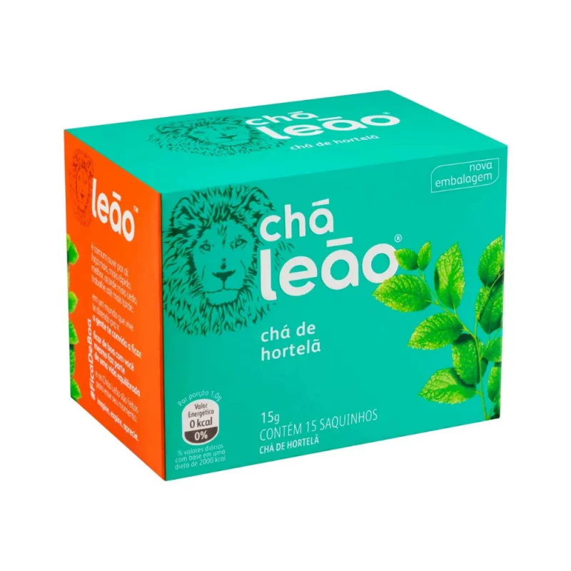 Cha Leao Fuze de Hortela com 15 Saq. 15g