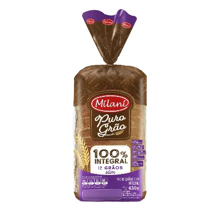Pao de Forma Milani Puro Grao 12 Graos 450g