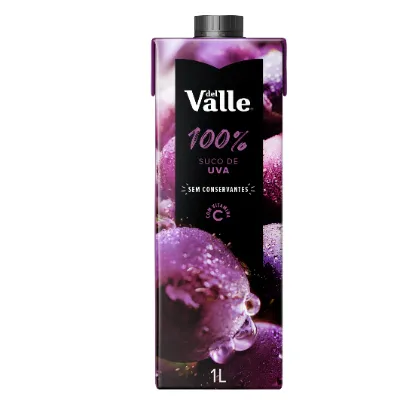 Suco Del Valle Mais Uva 100% Suco 1l