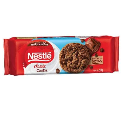 Biscoito Nestle Classic Cookies Gotas Chocolate 60g