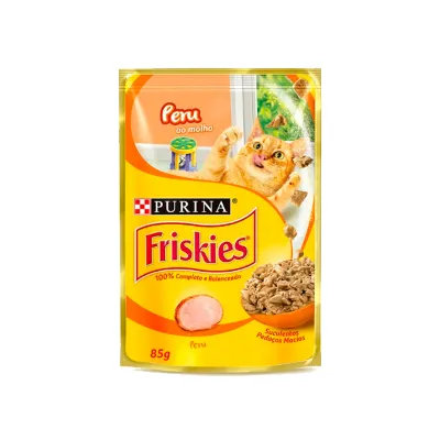 Racao Purina Friskies Peru Ao Molho 85g