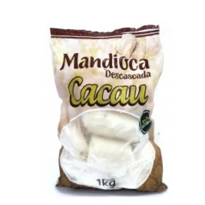 Mandioca Descascada Cacau Congelada 1kg