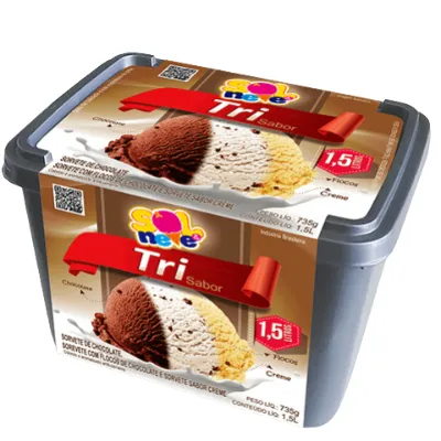 Sorvete Sol &amp; Neve Tradicional Trio Sabor 1,5l