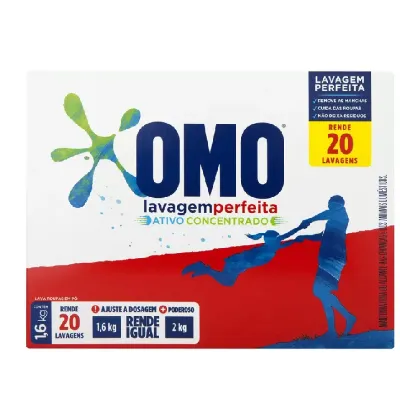 Sabao em Po Omo Multiacao Lavagem Perfeita 1,6kg