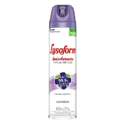 Desinfetante Lysoform Aerosol Lavanda 360ml