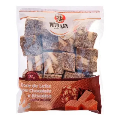 Doce de Leite com Chocolate e Biscoito Palha Italiana Vovo Ana 150g