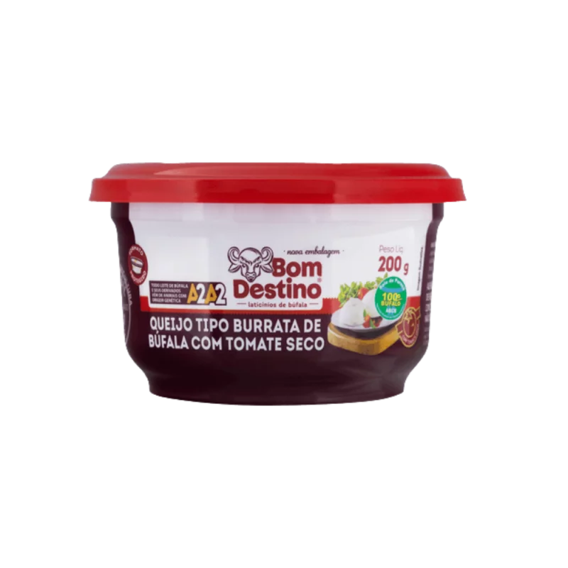 Queijo Bom Destino de Bufala Tipo Burrata com Tomate Seco 200g