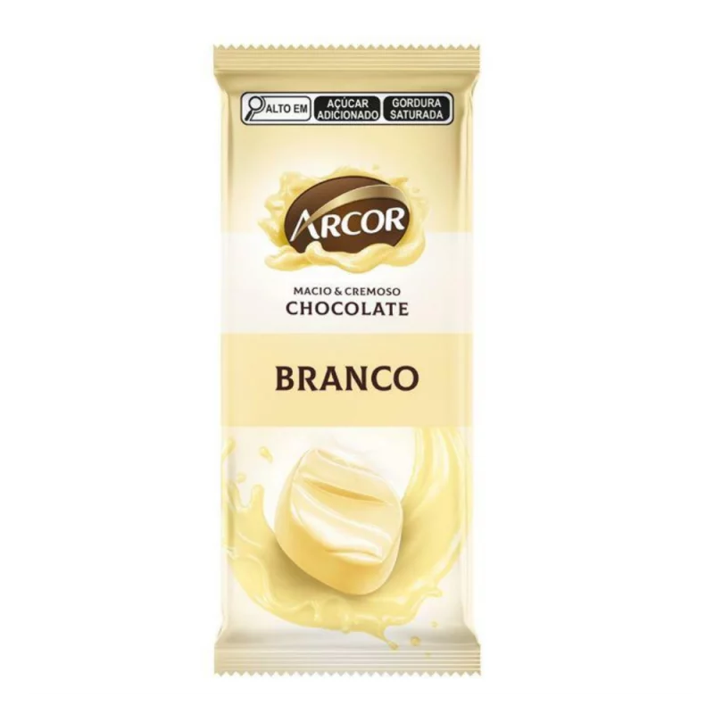 Chocolate Arcor Tablete Branco 80g