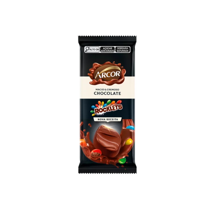 Chocolate Arcor Tablete Rocklets 80g