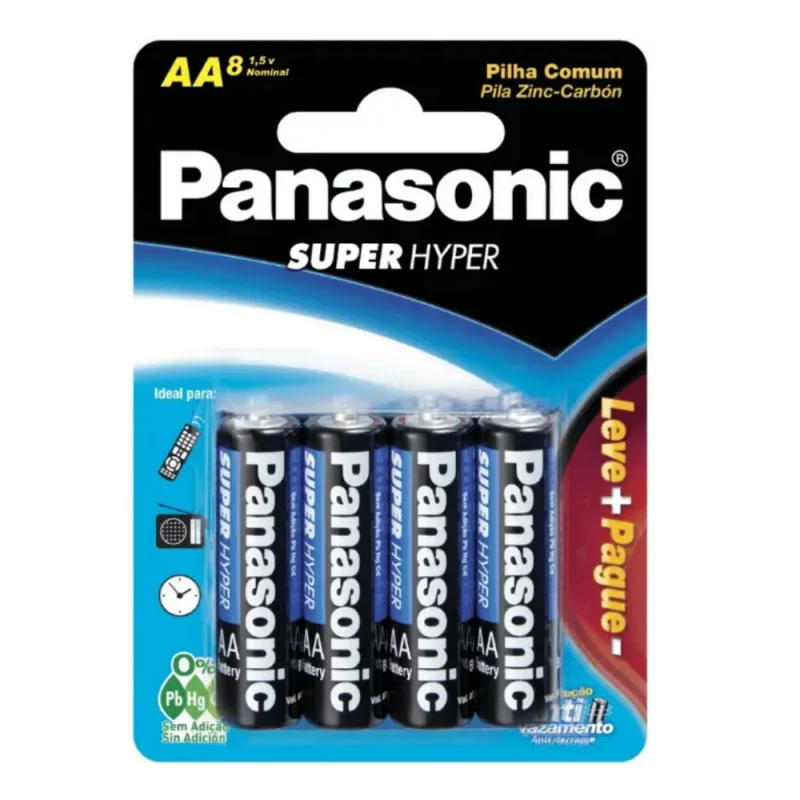 Pilha Panasonic Super Hyper Aa Um-3shs Lv08 Pg 06