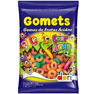 Bala Dori Gomets Anel Acido 600g