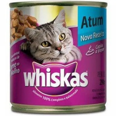 Racao Whiskas Lata Atum 290g