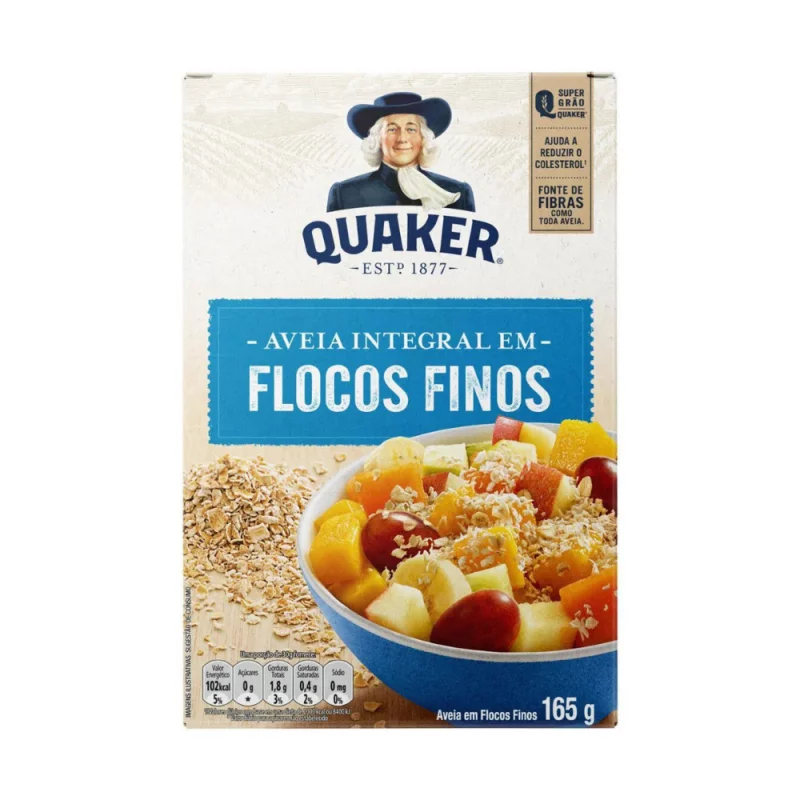 Aveia Quaker Flocos Finos 165g