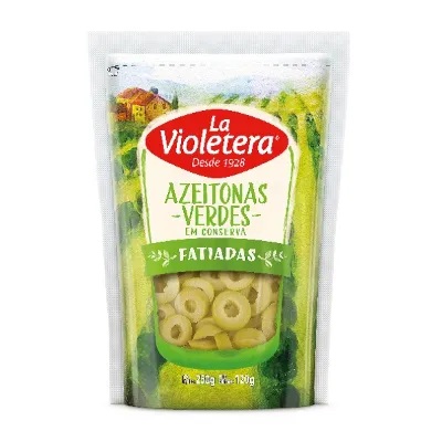 Azeitona Verde La Violetera Fatiada Refil 120g