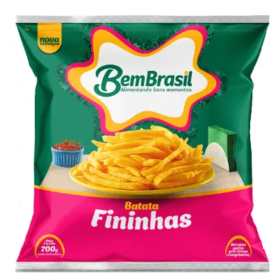Batata Palito Bem Brasil Pre Frita Fininhas Congelada 700g