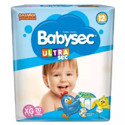 Fralda Babysoft Jumbo Ultrasec Xg 20un