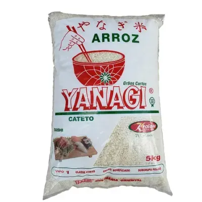 Arroz Japones Yanagi Graos Curtos Tipo 1 5kg