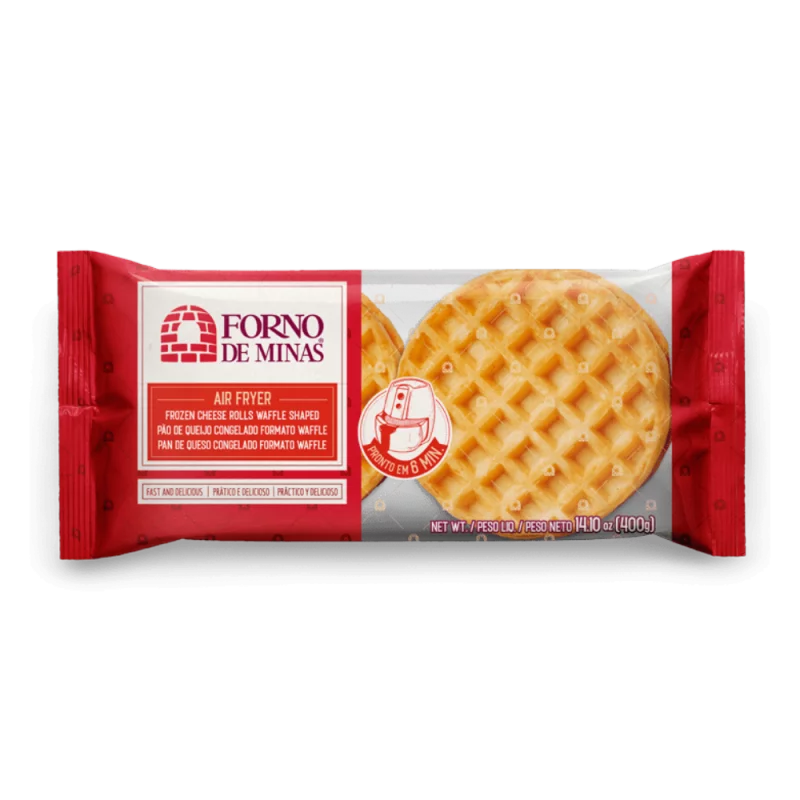 Pao de Queijo Forno de Minas Waffle Congelado Assado 200g