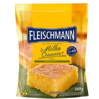 Mistura para Bolo Fleischmann Milho Cremoso 390g