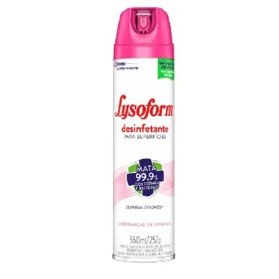 Desinfetante Lysoform Aerosol Lembranca de Infancia 360ml