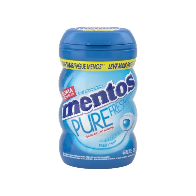 Bala Mentos Garrafa Fresh Mint 92g