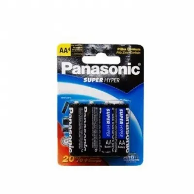 Pilha Panasonic Super Hyper Aa com 4un 